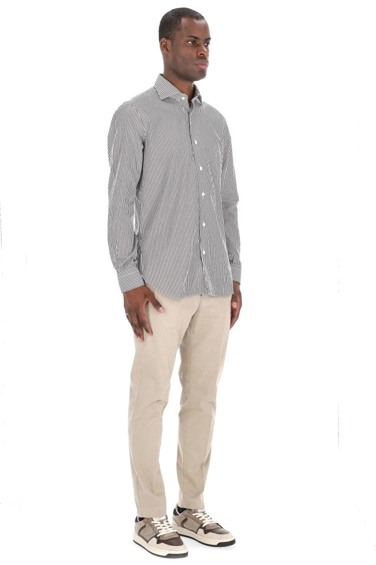 Barba Culto Line Cotton Striped Shirt
