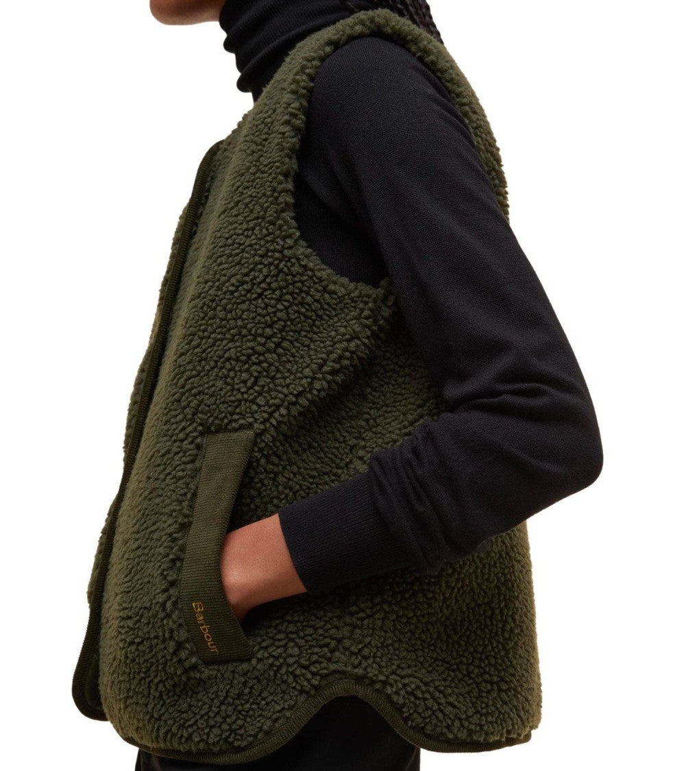Barbour Luciana Fleece Green Vest