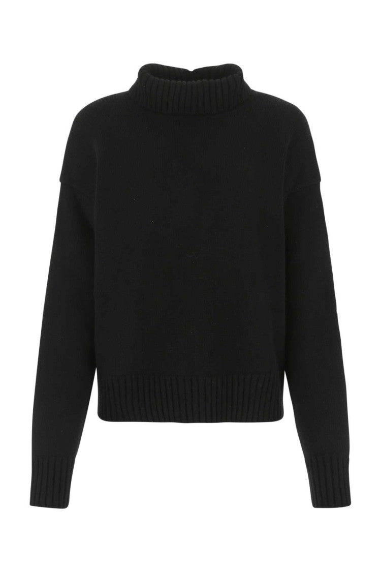 Jil Sander Black Cashmere Blend Oversize Sweater