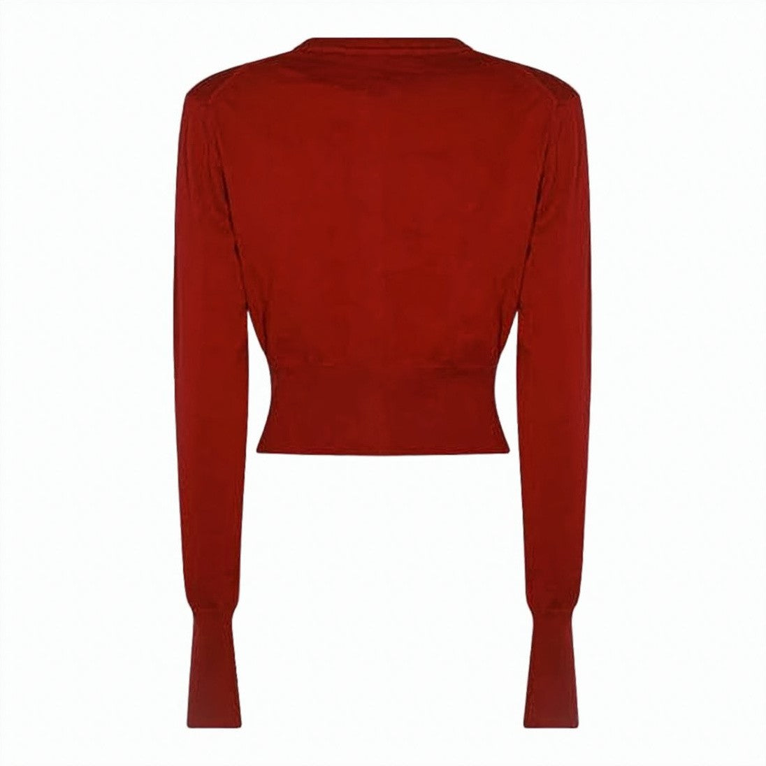 Vivienne Westwood Fitted Cropped Cardigan With Embroidered Logo And Soft Fabric Blend