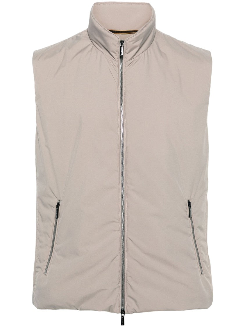 Moorer Nylon High-Collar Vest