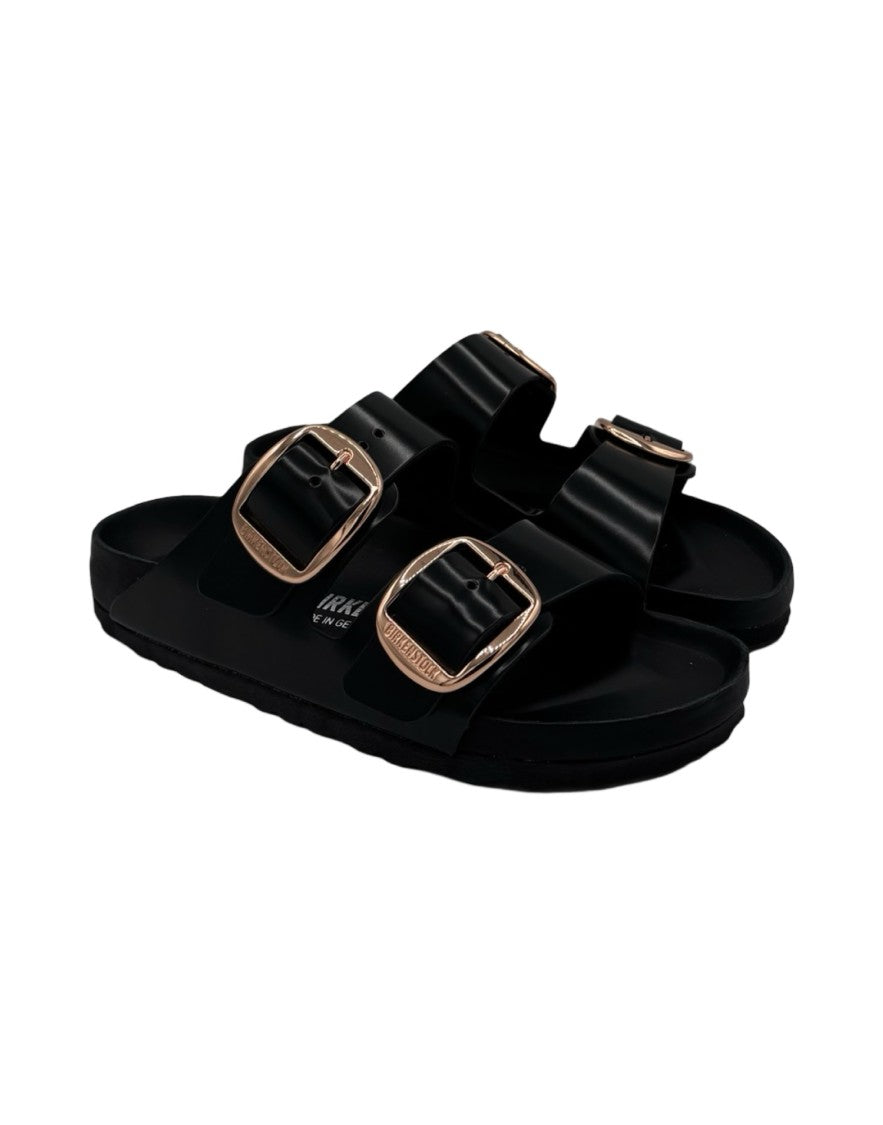Birkenstock Arizona Big Buckle Exquisite Shine Sandals – Black