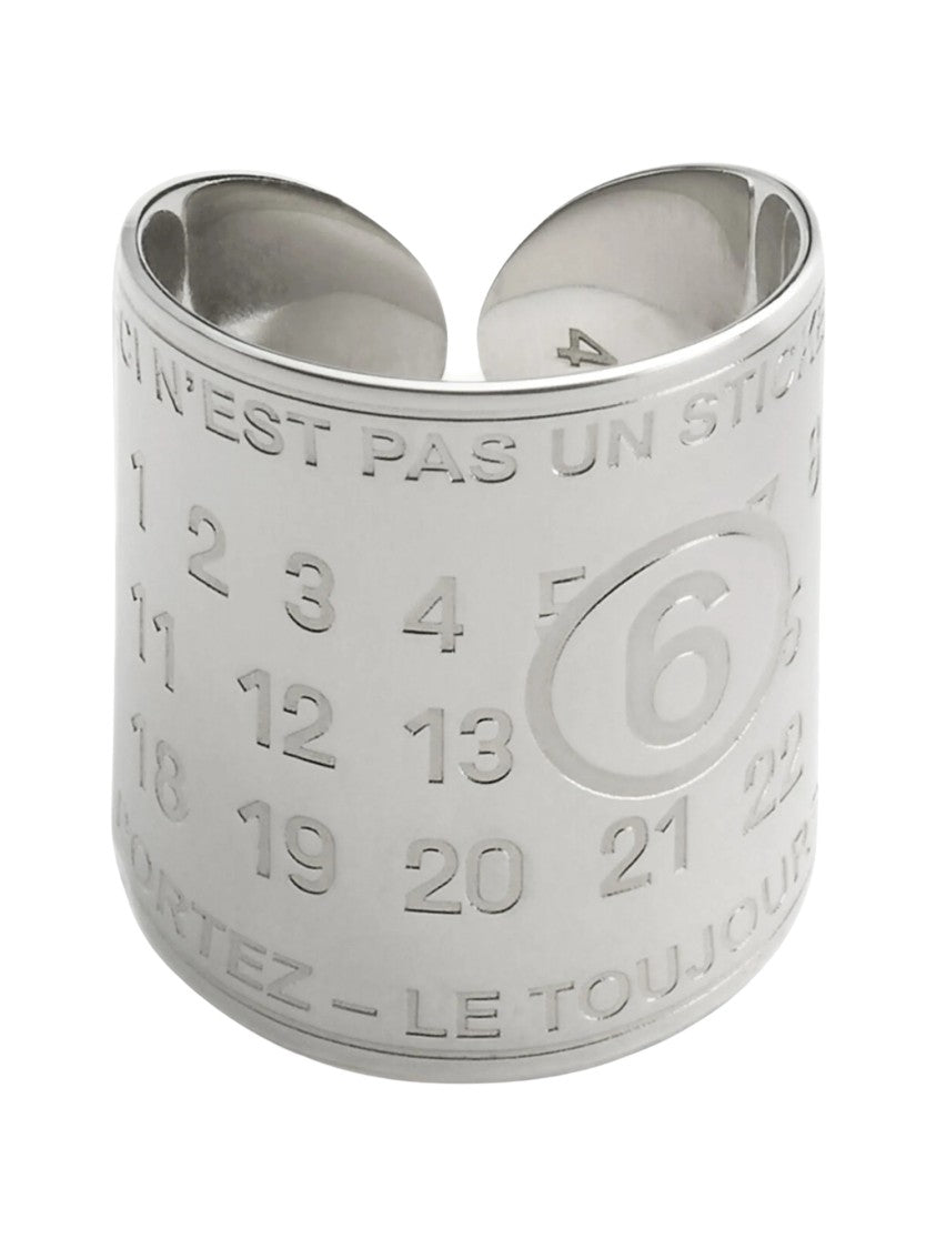 Mm6 By Maison Margiela Souvenir Sticker Wide Band Ring