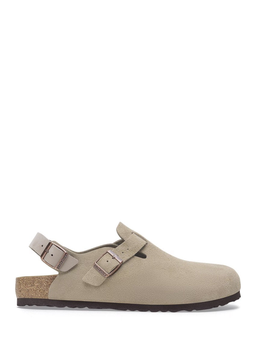 Birkenstock Closed-Toe Suede Sandals With Adjustable Strap