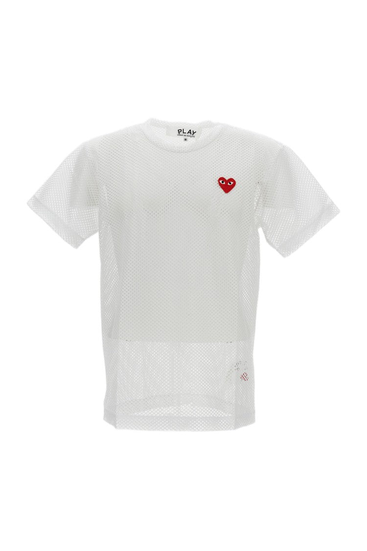 Comme Des Garçons Red Heart Emblem T-Shirt
