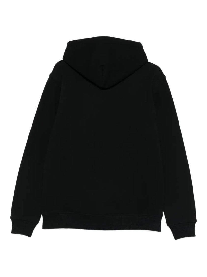 Drôle De Monsieur Monochrome Graphic Print Hoodie With Drawstring