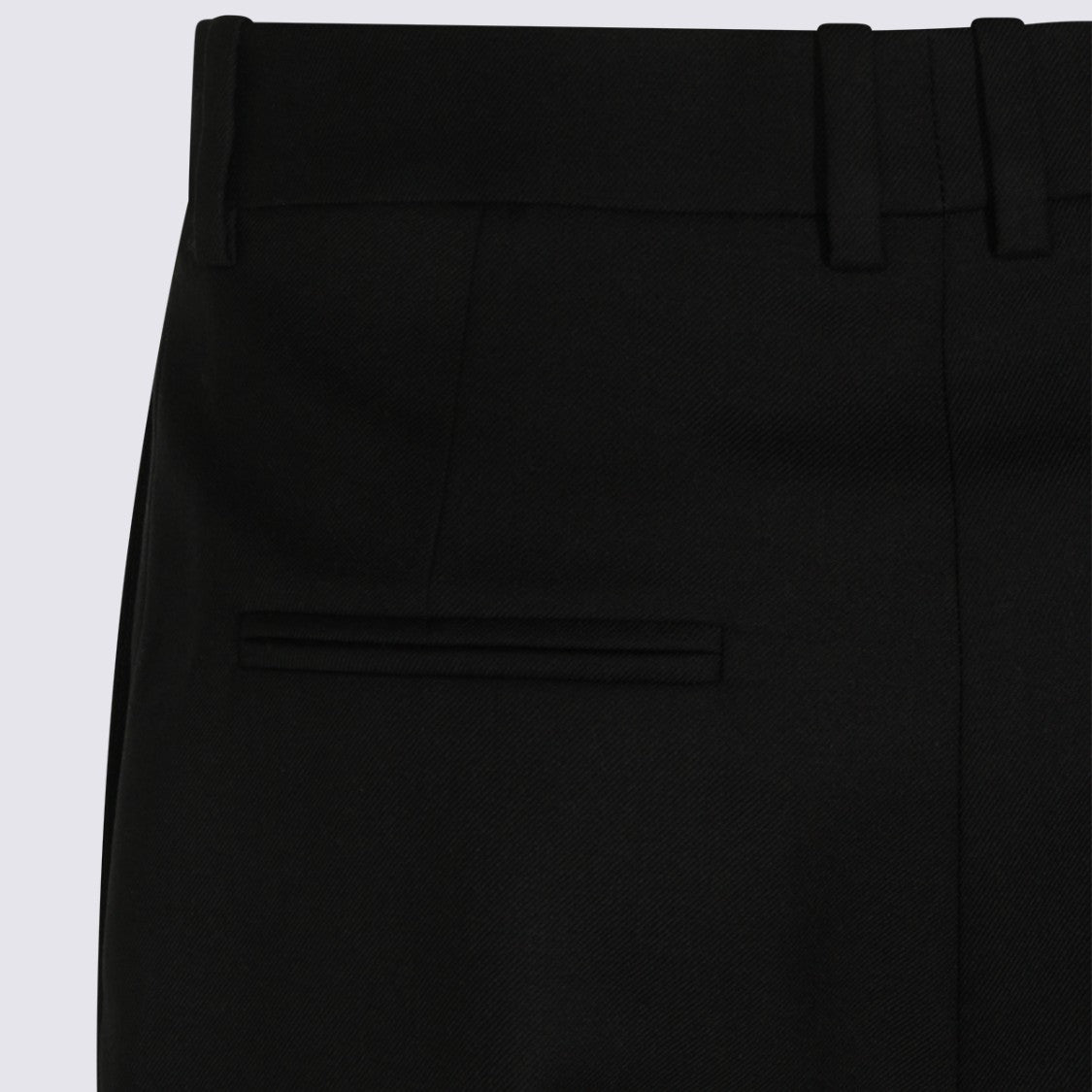 Saint Laurent Tailored High-Waist Trousers With Concealed Fastening And Welt Pockets