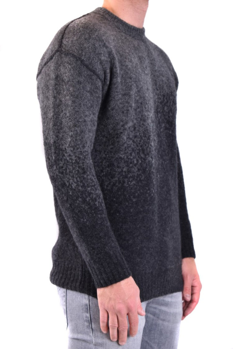 Isabel Benenato Gradient Design Grey Knitwear Relaxed Fit