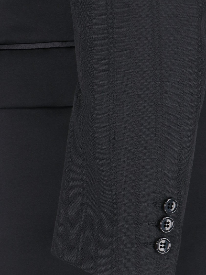 Cdgcdg Single-Breasted Blazer In Black