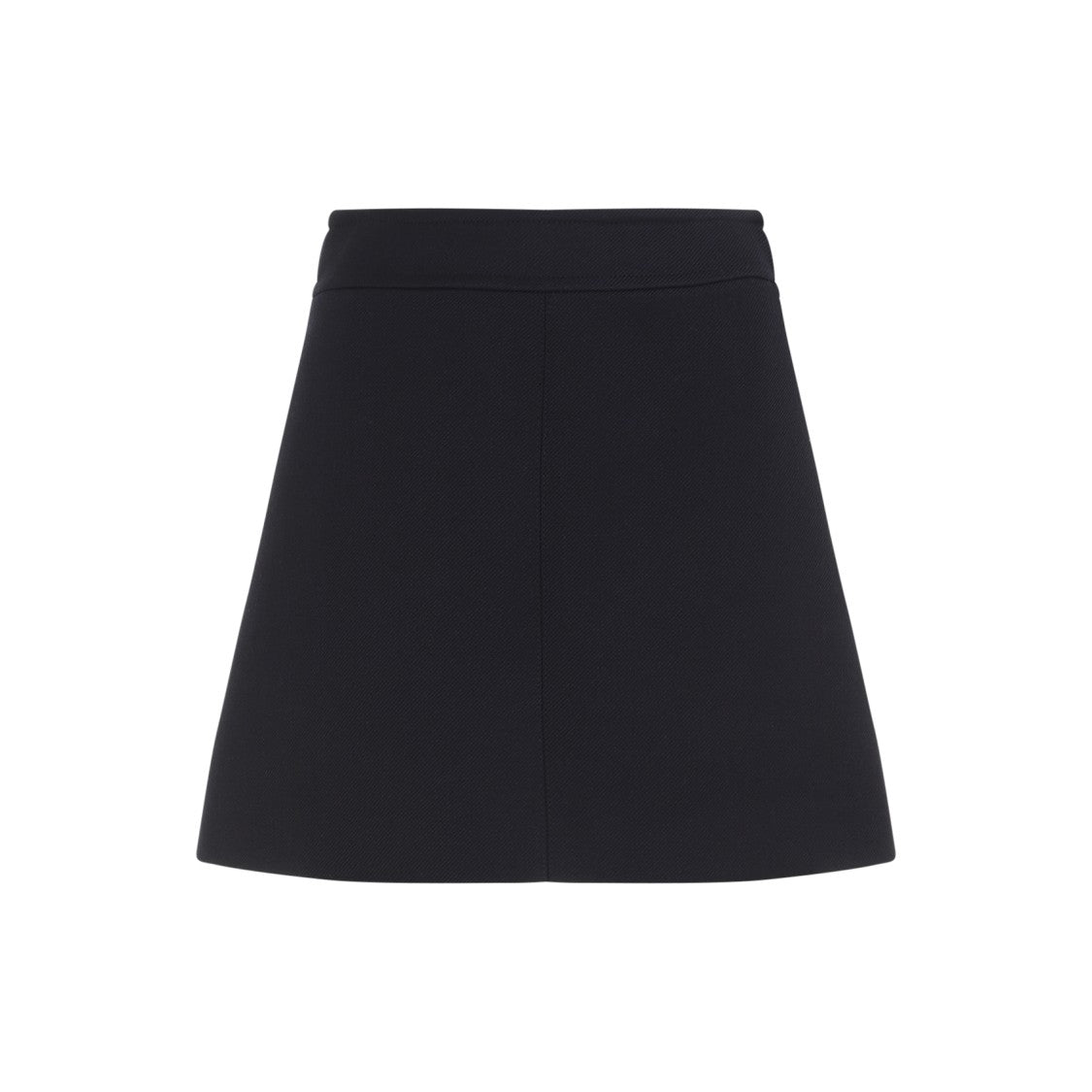 Celine A-Line Mini Skirt In Blue Ink Virgin Wool