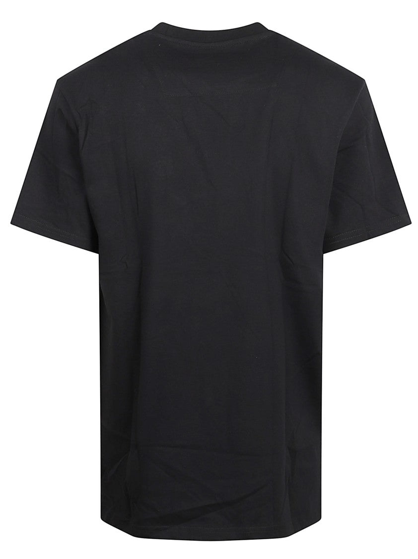 Philipp Plein Black Short-Sleeve T-Shirt With Star Print And Emblem