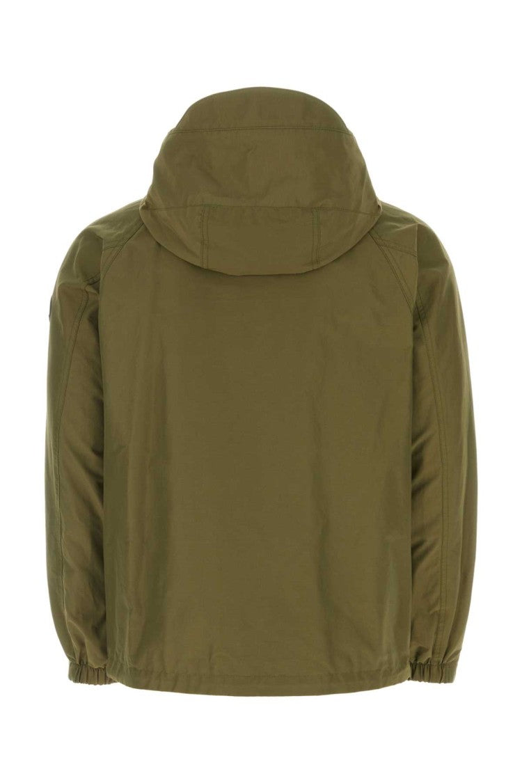 Woolrich Army Green Cotton Blend Cruiser Jacket
