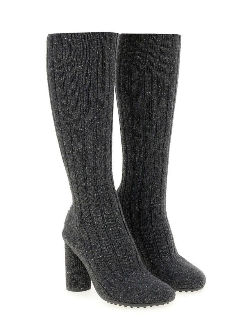 Bottega Veneta High-Heeled Atomic Boot With Refined Silhouette
