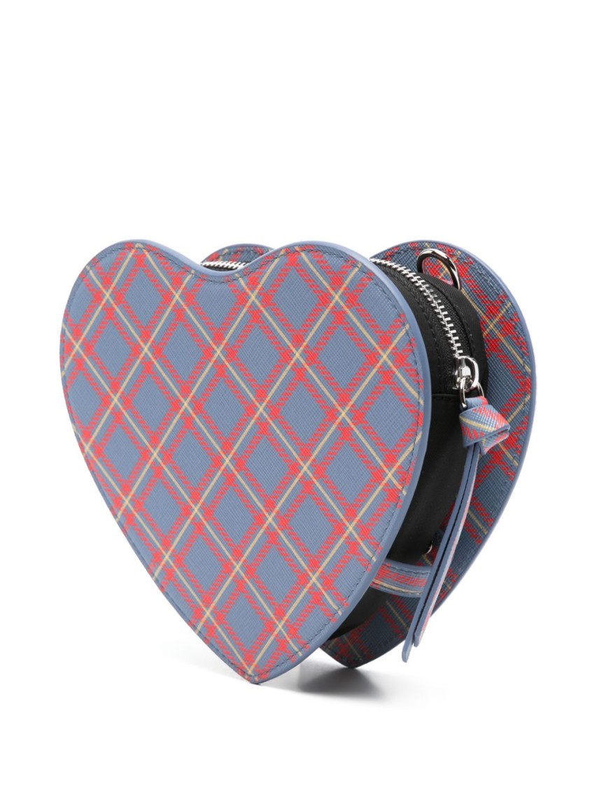Vivienne Westwood Heart-Shaped Tartan Check Bag