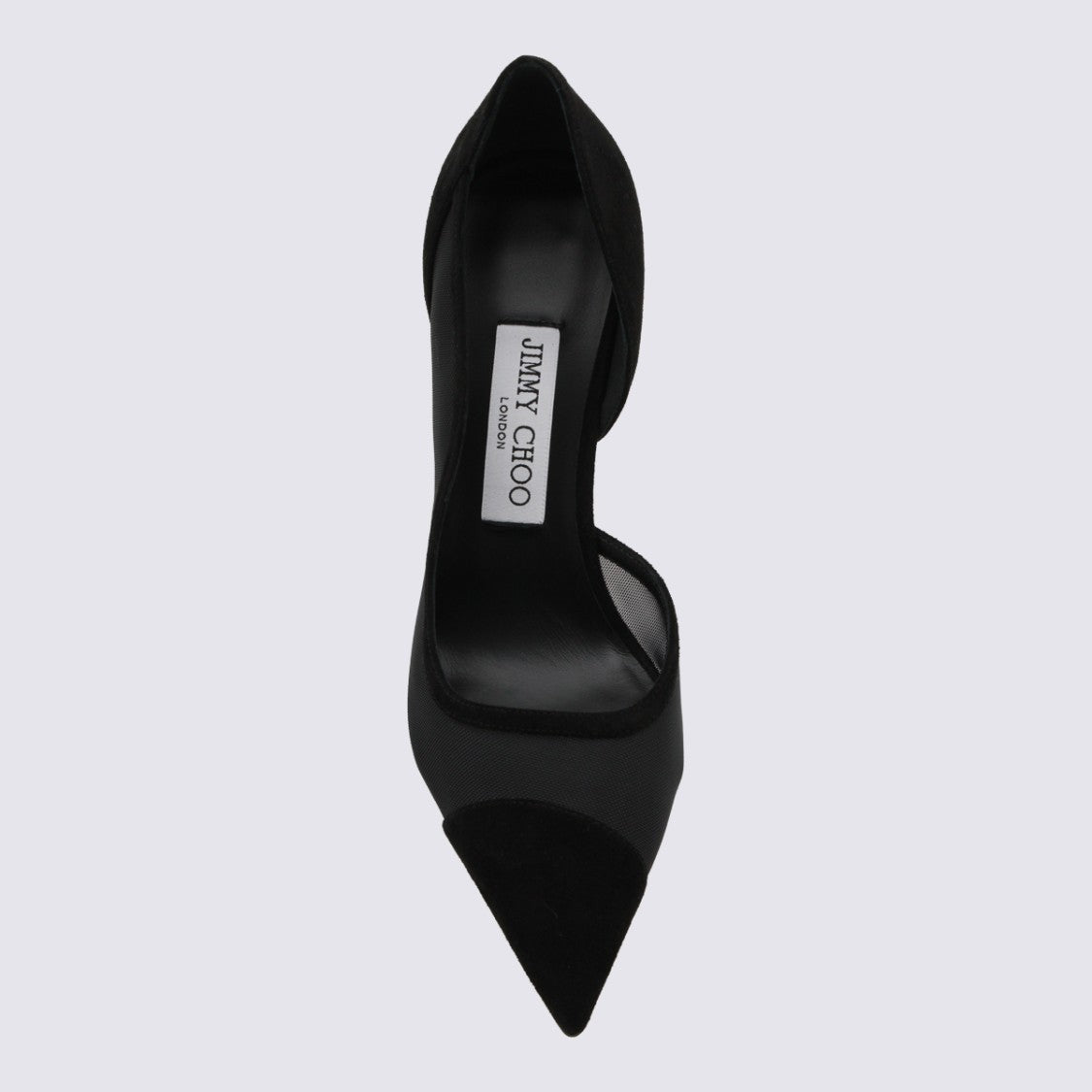 Jimmy Choo High-Heeled Pump With Transparent Mesh Panels