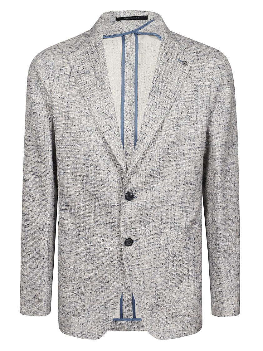 Tagliatore Tailored Textured Notch Lapel Jacket