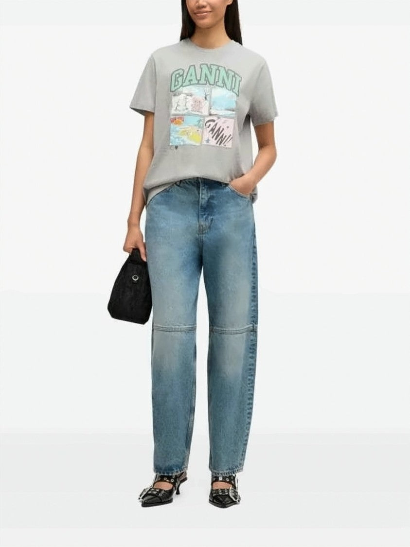 Ganni Cotton Jersey T-Shirt