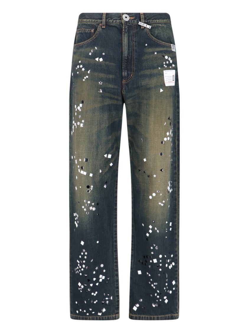 Maison Mihara Yasuhiro Straight-Leg Blue Cotton Denim Jeans