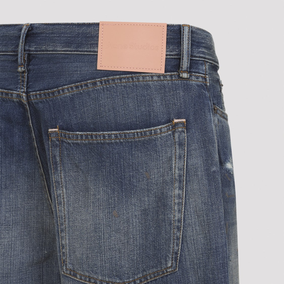 Acne Studios Wide-Leg Jeans With Subtle Distressing And Classic Five-Pocket Styling