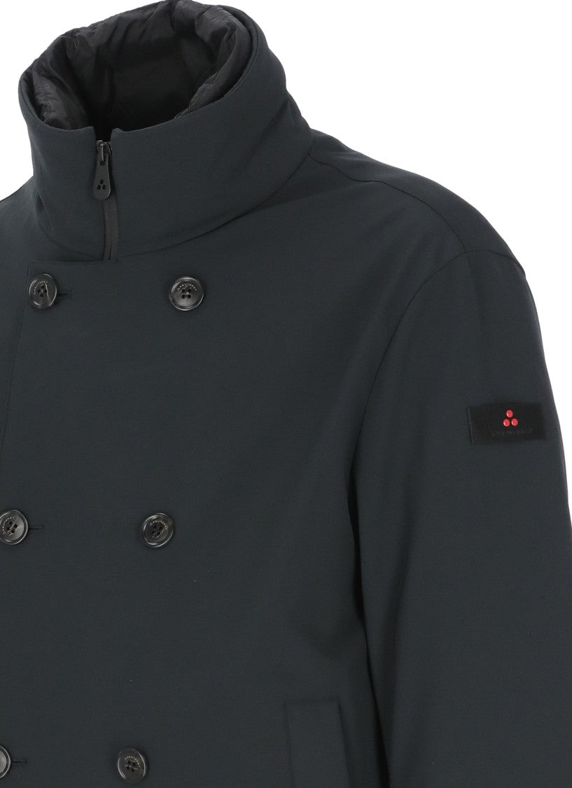 Peuterey Blue Militao Double-Breasted Down Jacket