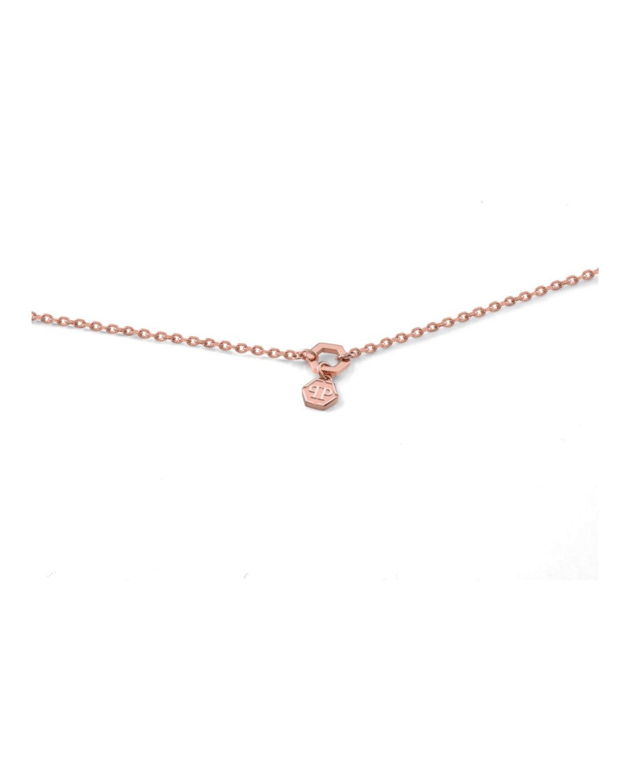 Philipp Plein Sliding $Kull Crystal Cable Chain Necklace