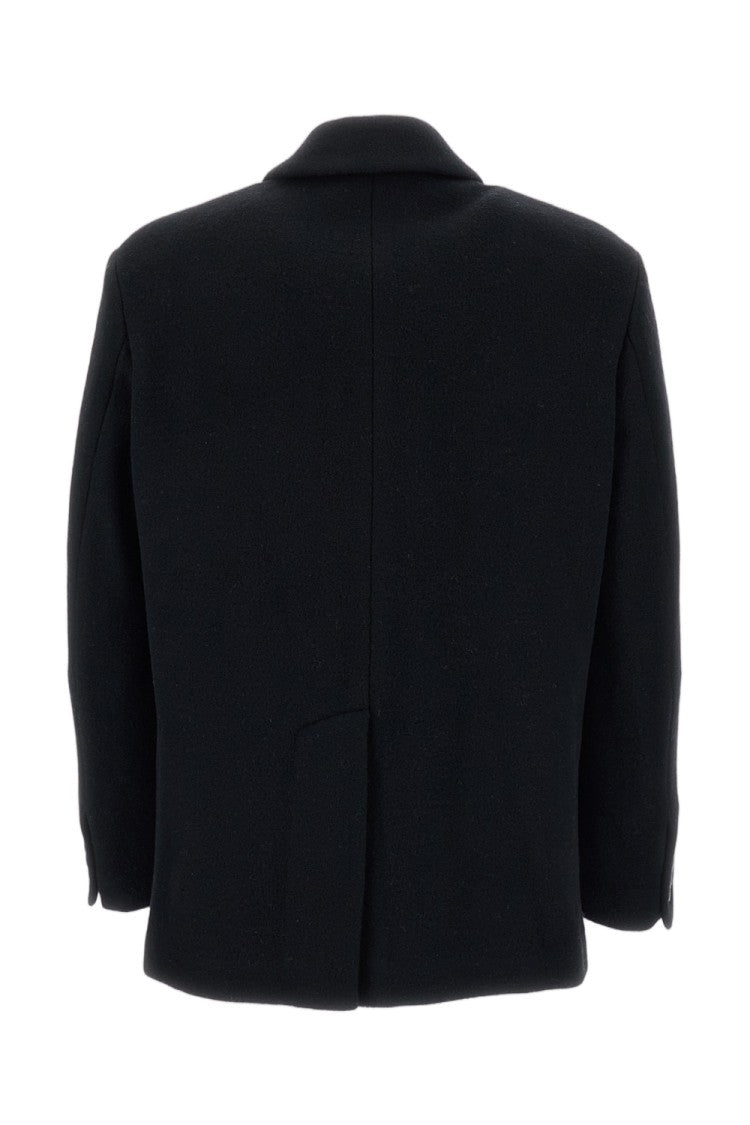 Barena Black Velona Wool-Blend Notch Lapels Blazer