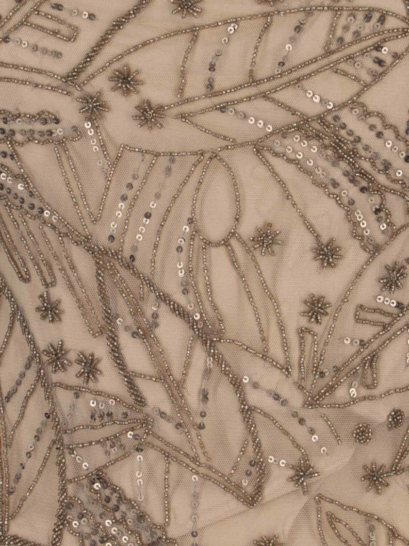 Polo Ralph Lauren Beaded Net Dress – Brown