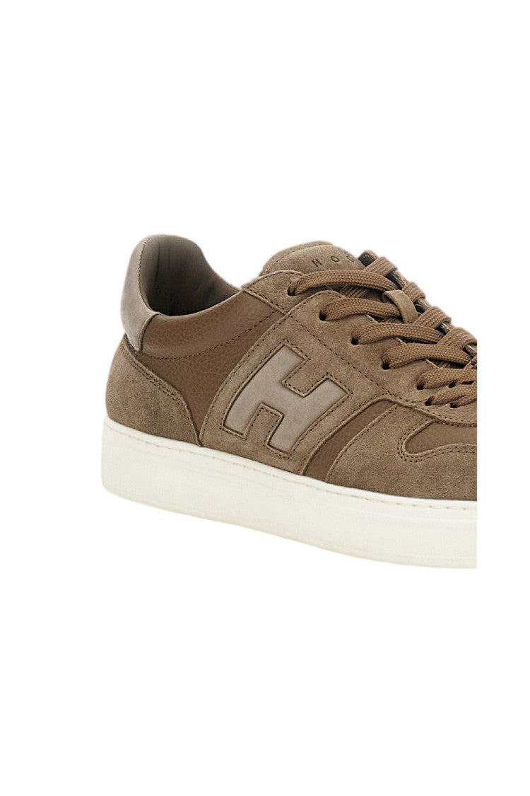 Hogan Green Leather Suede Inserts Sneakers