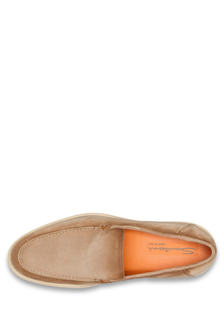 Santoni Suede Slip-On Shoes