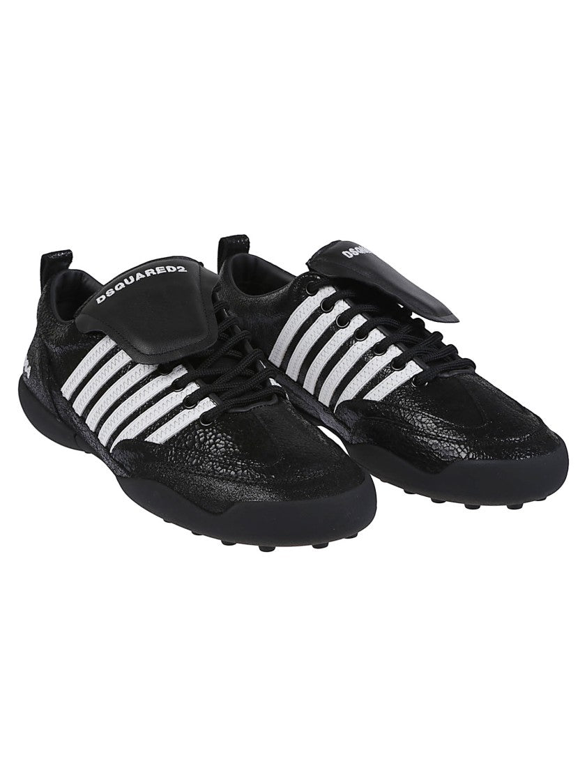Dsquared2 Soccer Lace-Up Calf Leather Sneakers