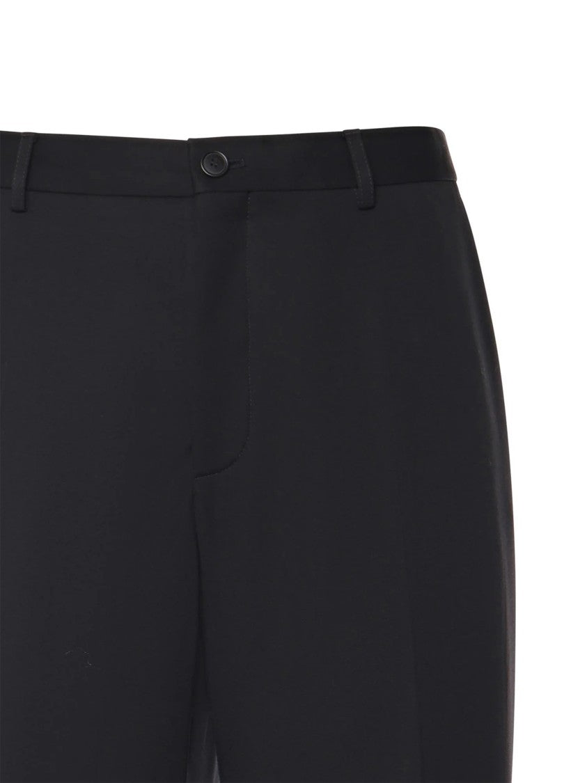 Balenciaga Black Tuxedo Tailored Straight-Leg Pants