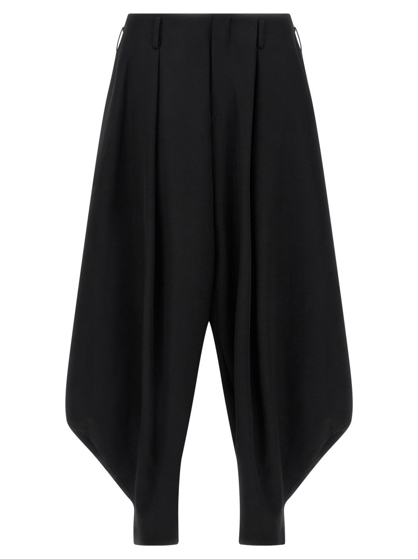 Comme Des Garçons Balloon Silhouette Extra Loose Leg Pants With Pin Tucks