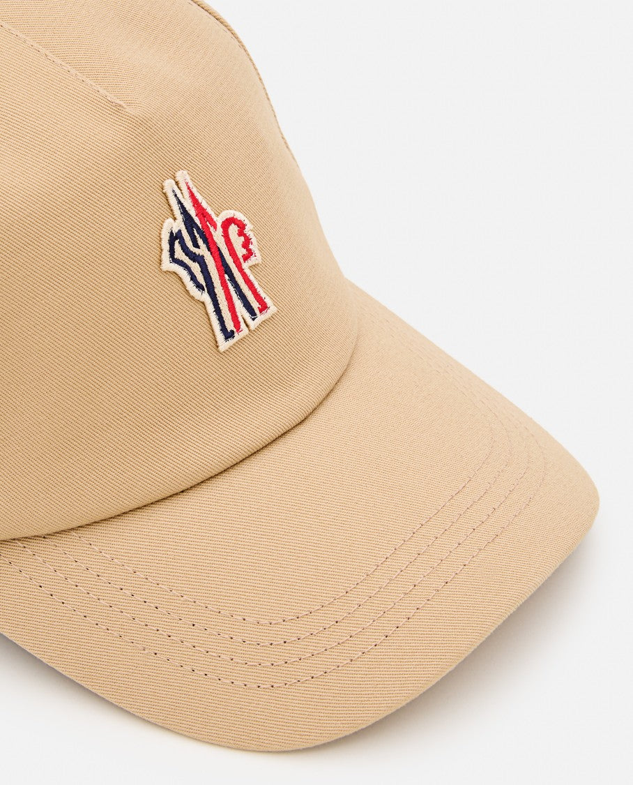 Moncler Grenoble Beige Baseball Hat With Round Visor