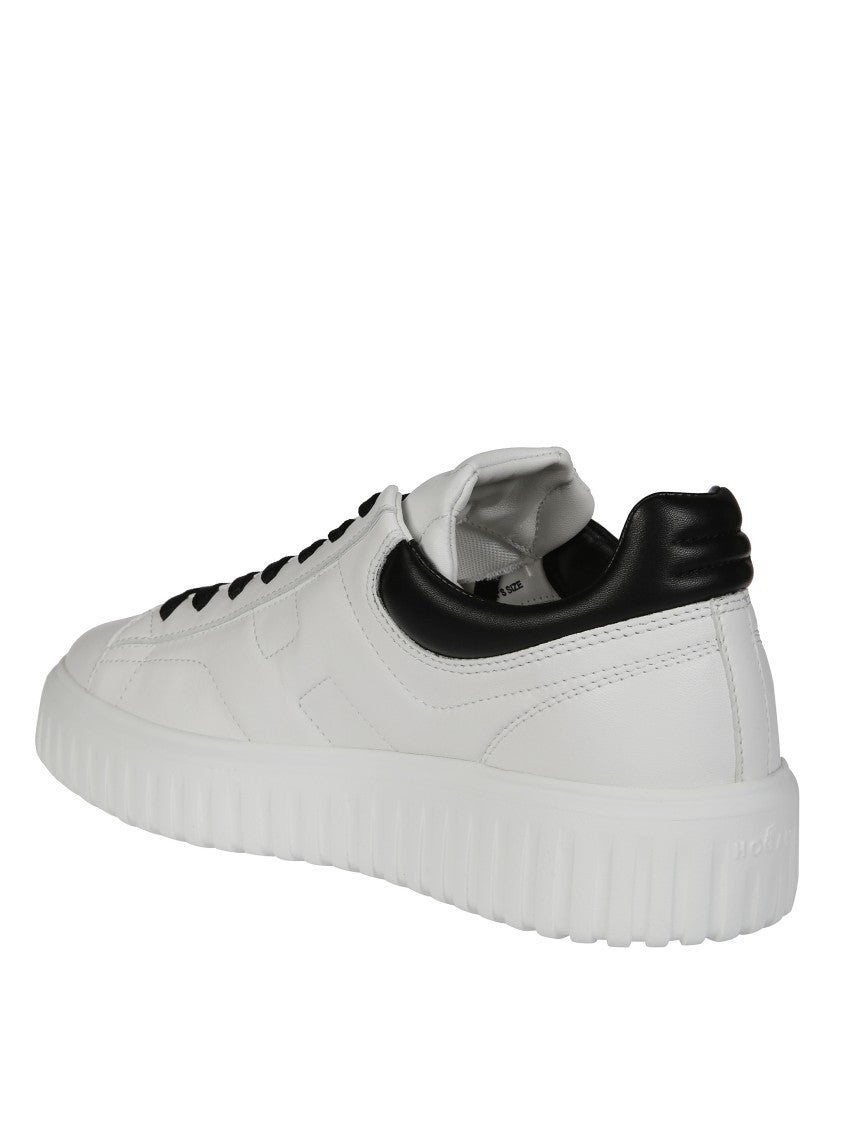 Hogan White Leather Sneakers With Sole