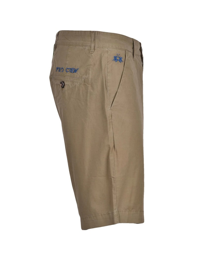 La Martina Green Cotton Casual Shorts