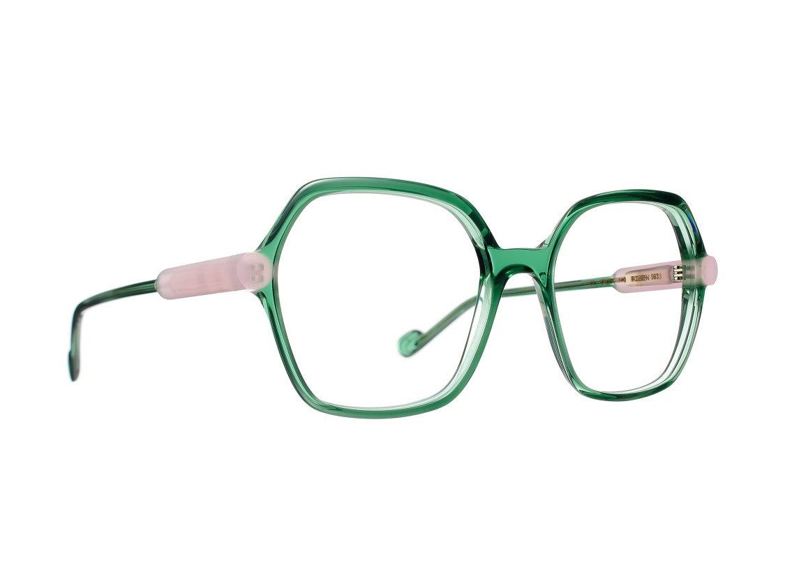 Caroline Abram Rosen Translucent Acetate Geometric Sunglasses