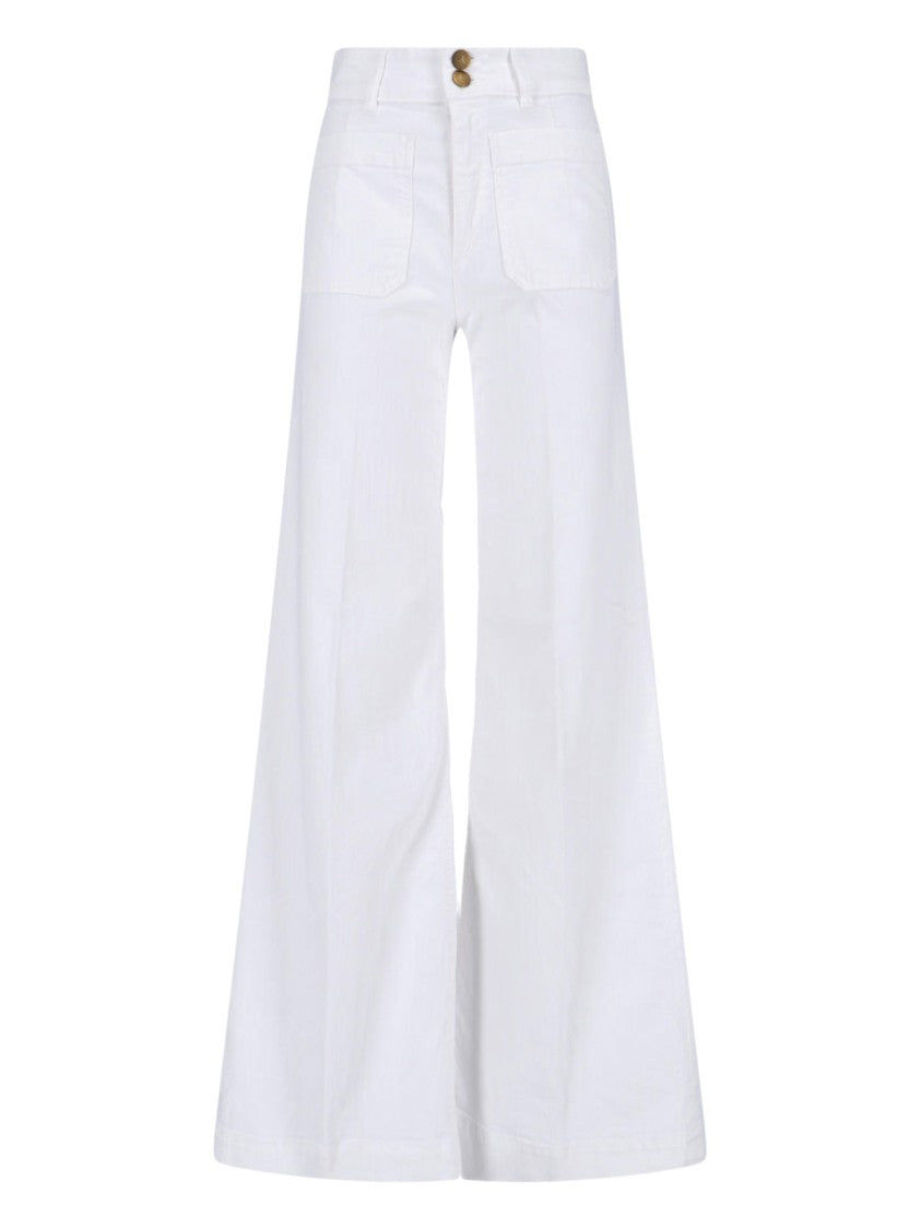 Seafarer White Wide Leg Jeans
