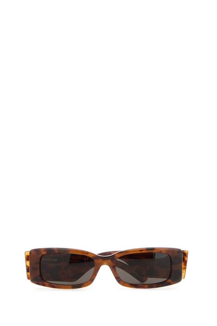 Balenciaga Printed Acetate Max Rectangle Sunglasses