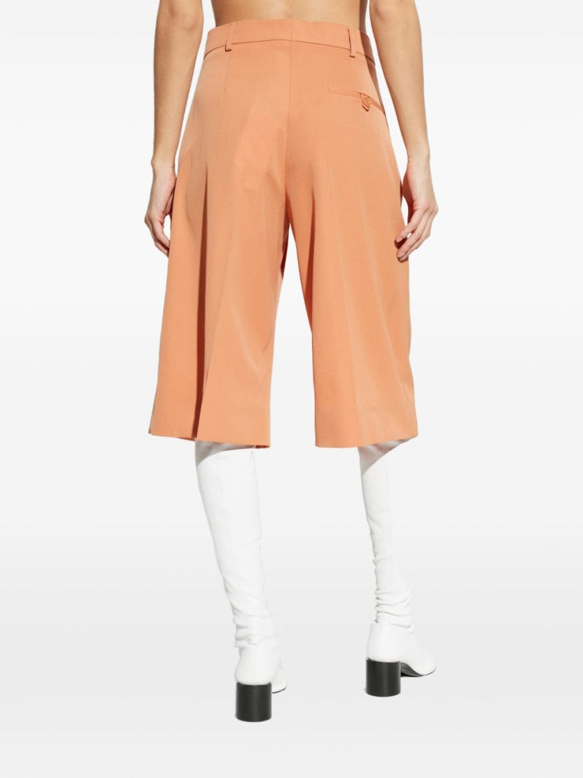Stella Mccartney Tailored Orange Trousers With High Waist