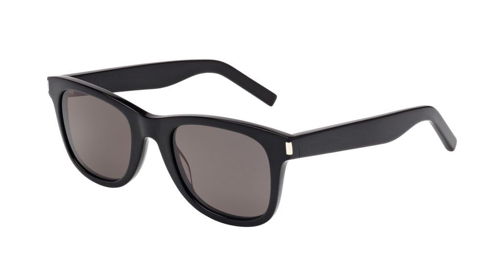 Saint Laurent Black Matte Oversized Acetate Sunglasses