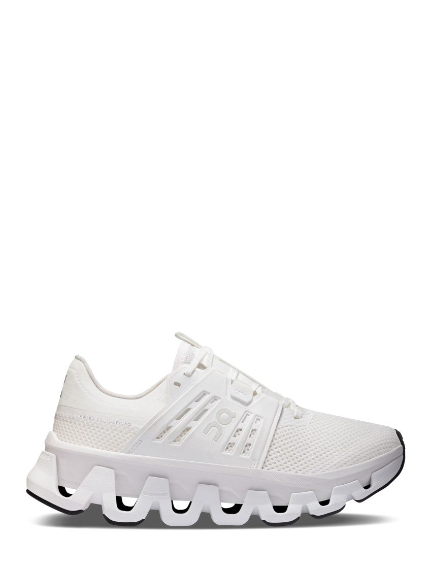 On Sculpted White Mesh Sneakers With Dynamic Outsole