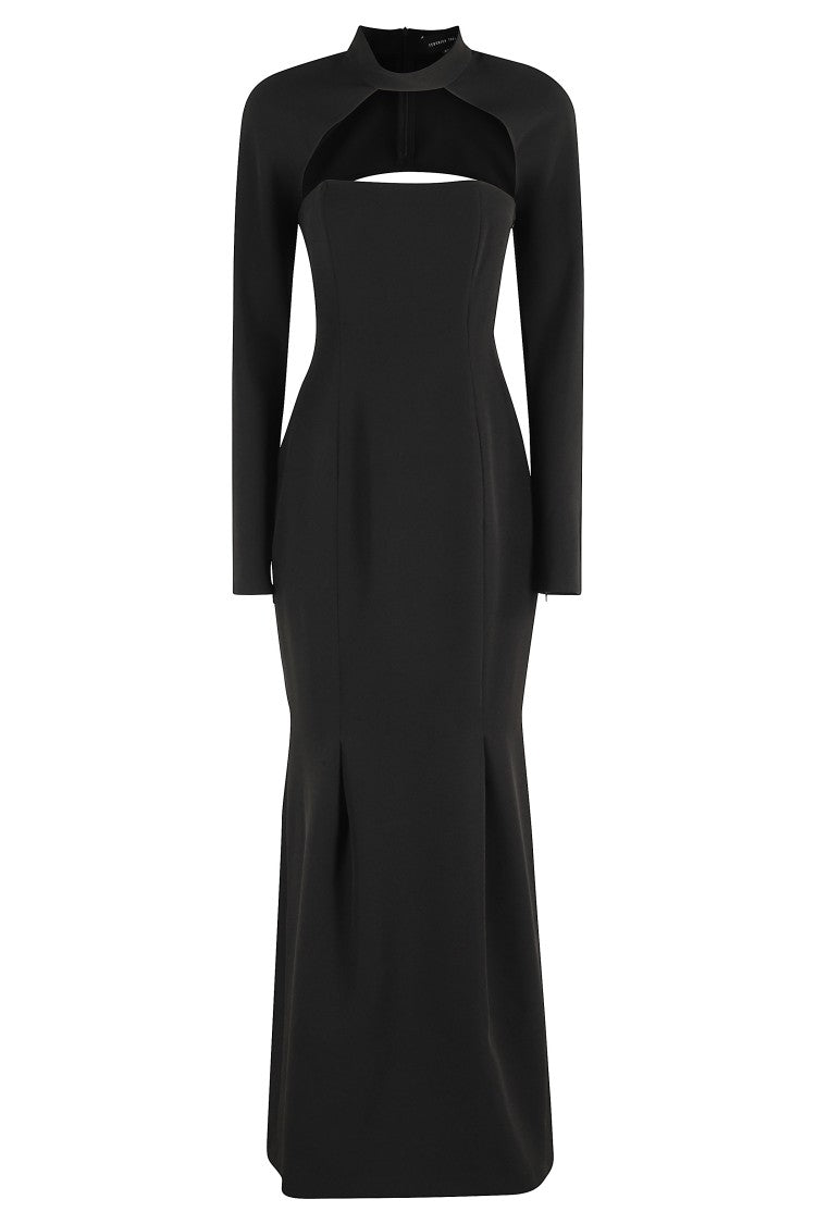 Federica Tosi Long Cady Dress With Shrug