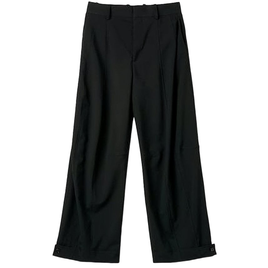 Bottega Veneta High-Waisted Black Wide-Leg Trousers