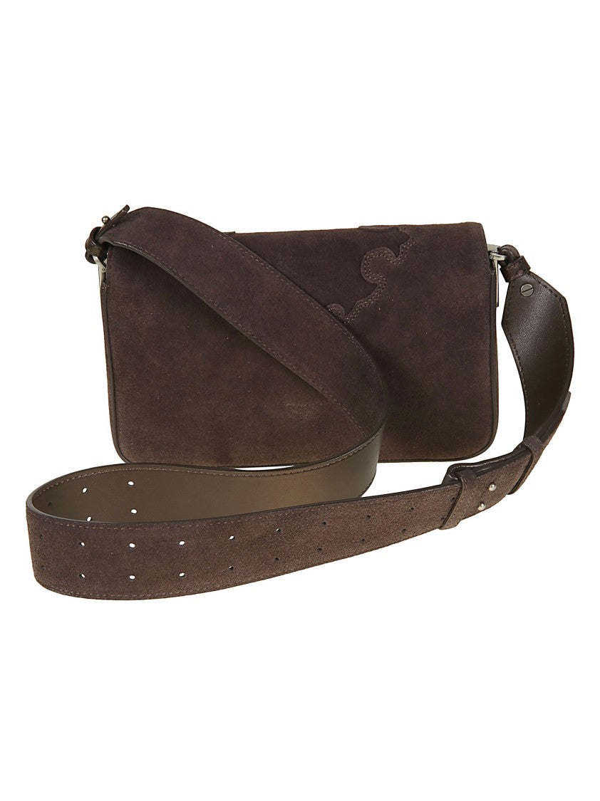 Pinko Love One Slouchy Mini Suede Handbag