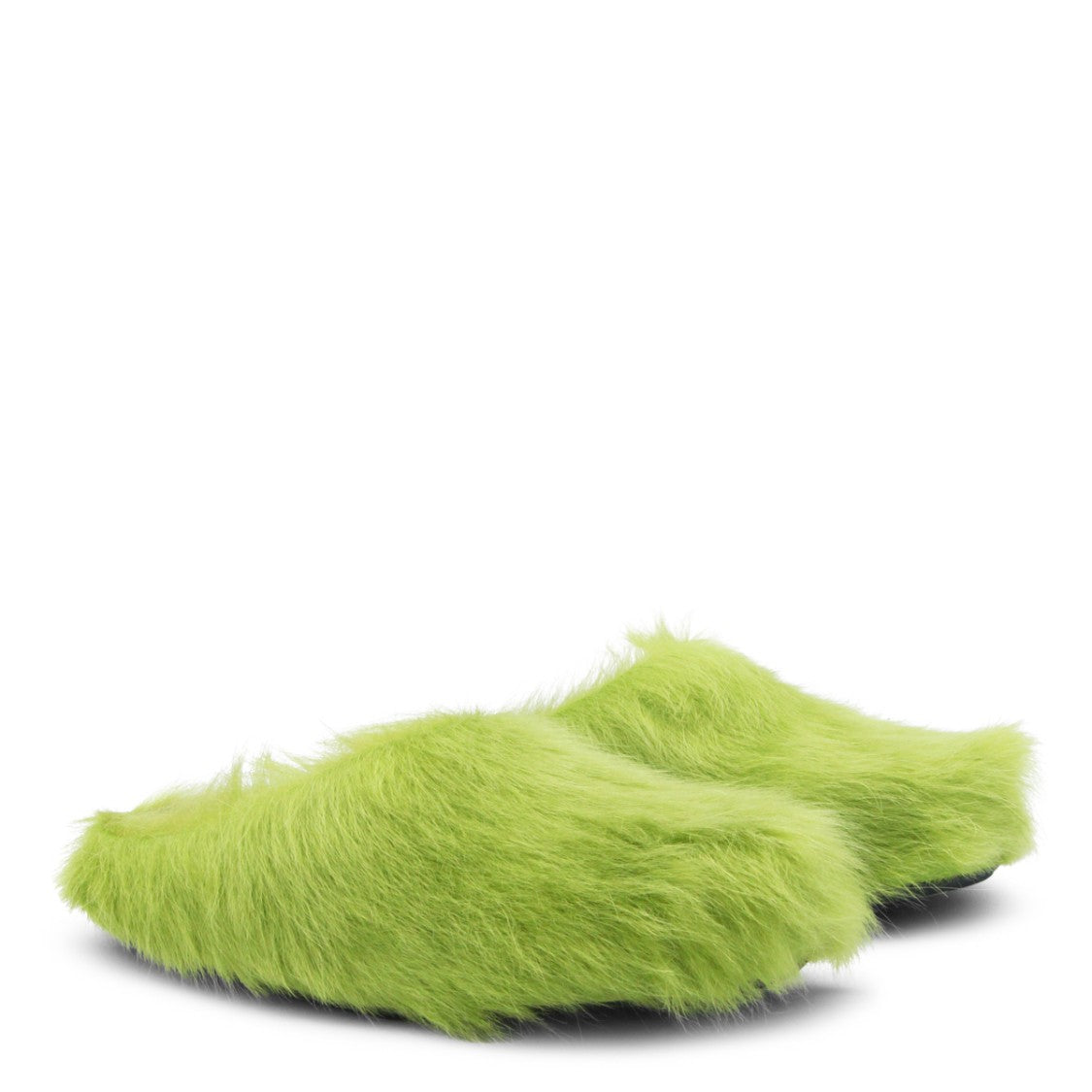 Marni Acid Green Leather Sandals