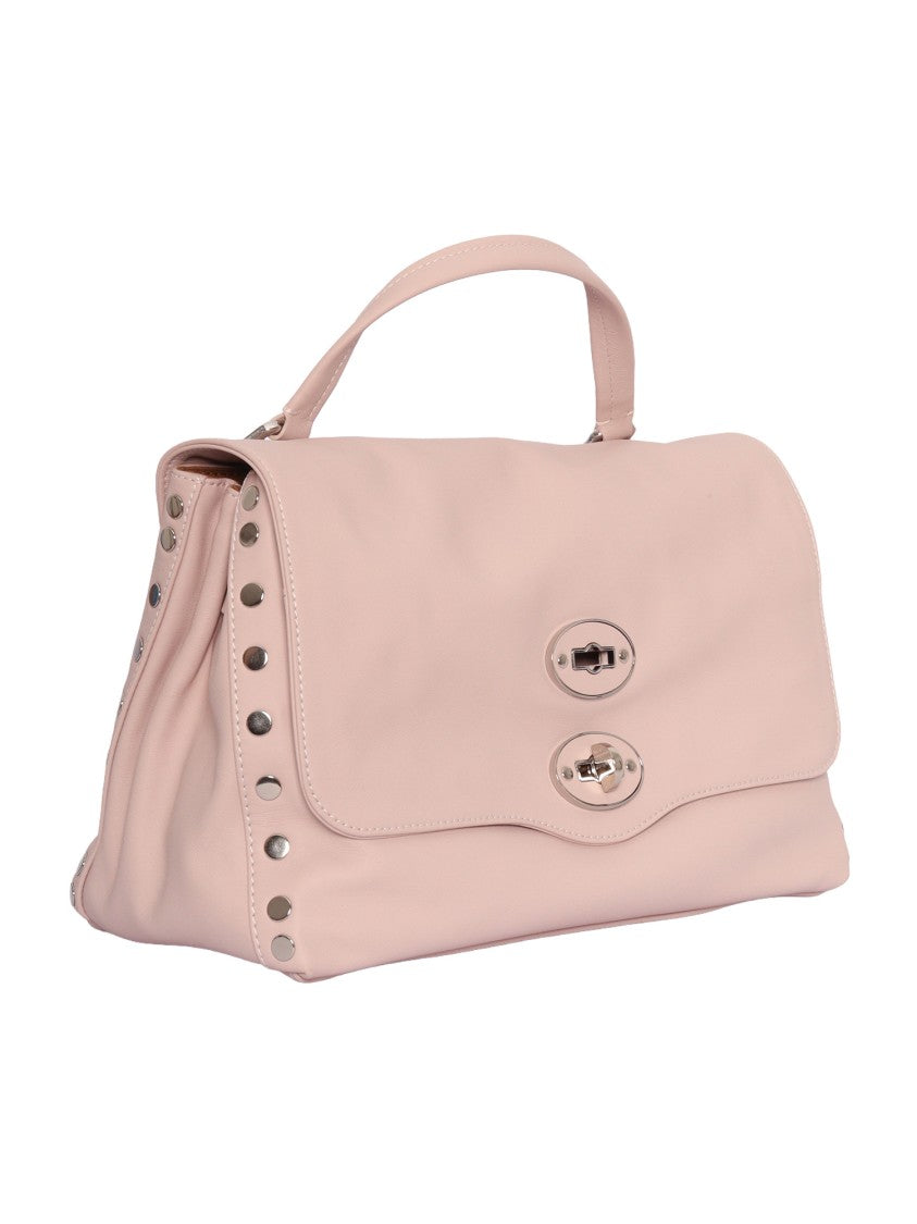 Zanellato Srl Pink Ostrica Saeta Smooth Leather Handbag