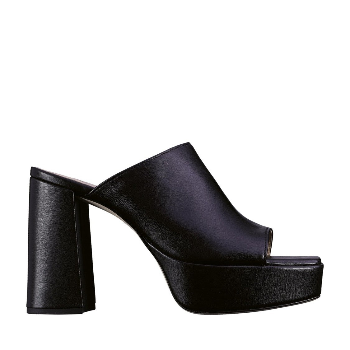 Högl Black Carey High Block Heel Platform Sandals