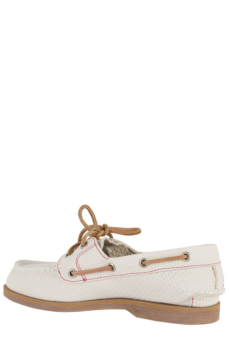 Timberland Light Beige Boat Shoe Classic Leather Loafers