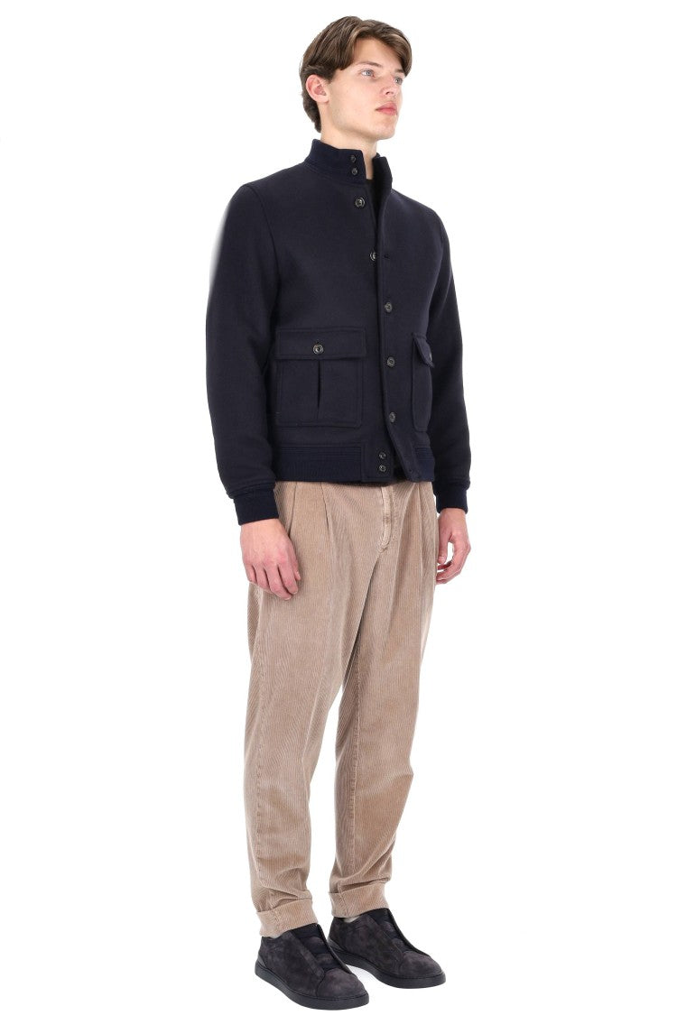 Valstar Ino Wool Diagonal Bomber Jacket