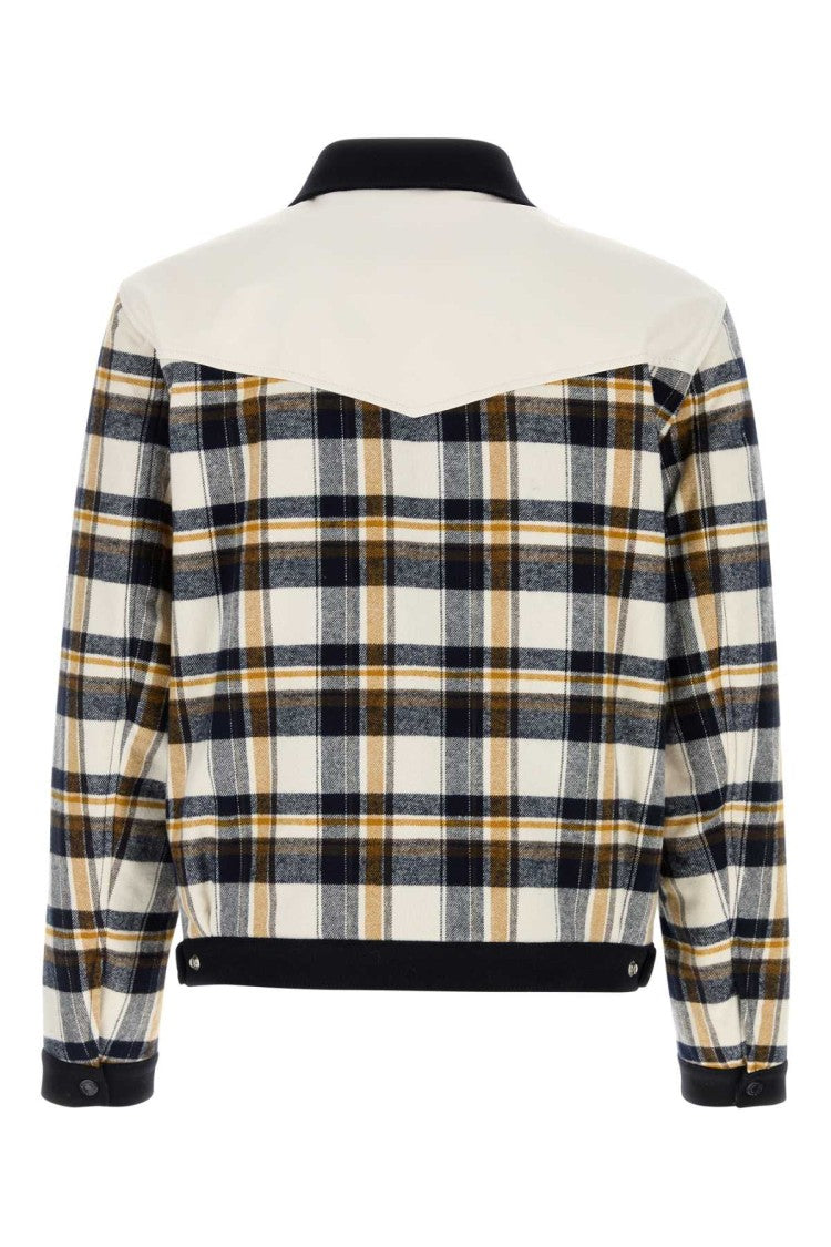 Dsquared2 Embroidered Flannel Western Bomber Jacket